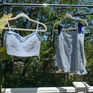 Lilly Pulitzer Sear-sucker Skirt Set - SAMPLE